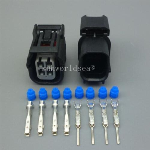 Shhworldsea HV/HVG Series 040 O2 Sensor Automotive Connector 4 Pin Female Male Waterproof Socket Plug 6189-7039 6188-4776 for Ho