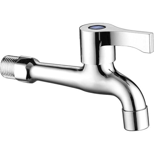 SHAI Fast On Faucets Drain Water Tap With Ornament Cover Long Duct Single Handle Facuet Wall Mounted Installation NIERSI Faucet