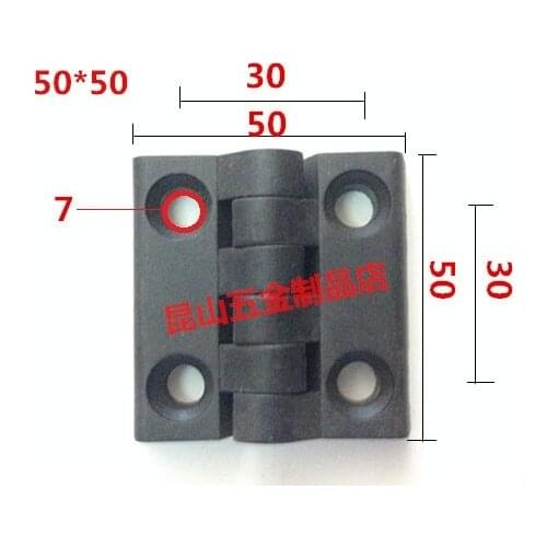 10pcs/lot 50*50 plastic hinges for door new ABS nylon black plastic hinge 50 * 50mm large spot hot sale Promotions