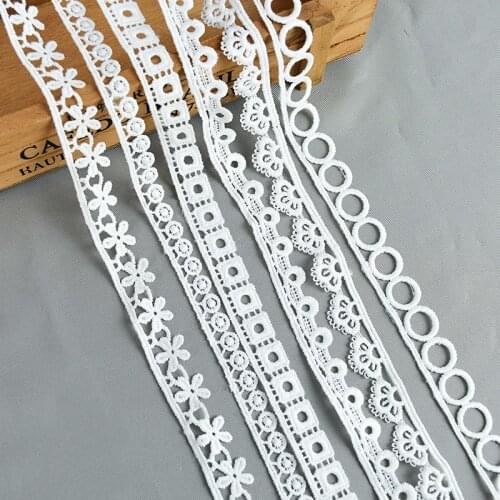 10Yards Vintage Lace Fabric Trim For Sewing Scrapbooking Clothing Curtain Tablecloth Bridal Wedding Crafts Decor Accessories