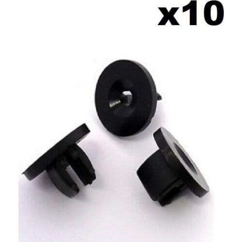 10x For Ford Plastic Grommets Nuts for Screws- Wings, Wheelarch, Sideskirts & Sills
