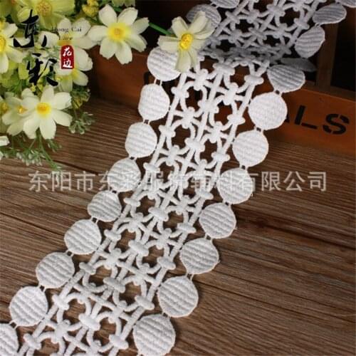 15yards*9 cm Embroidery Lace Ribbon White Lace Fabric DIY Sewing Handmade Wedding Supplies Clothes Curtain Accessories