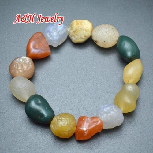 2015 New Arrival Natural Colorful Stone 11~13mm Matte Beads Stretch Bracelets Fashion Women Brief Jewelry