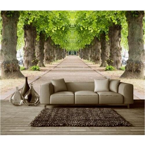 3d wallpaper custom photo mural forest road Big tree space background wall 3d wall murals wallpaper for walls 3 d living room