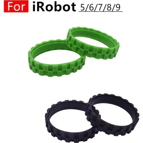 4X Tires For IROBOT ROOMBA 500,600,700,800,900,I7,E5,S9 Anti Slip Wheel Parts Vacuum Cleaner Household Sweeper Cleaning Tool