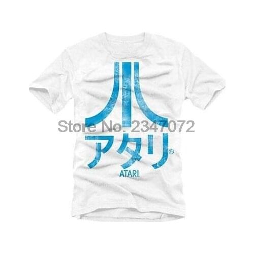 Atari - Japanese Logo Distressed Mens Short Sleeve T-Shirt cotton men tshirt summer top tees