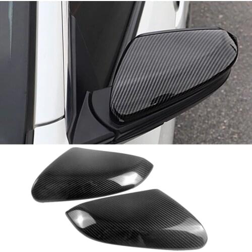 For Honda Civic 10th 2016-2019 Carbon Fiber Side Rear View Mirror Cover Trim Side Wing Mirror Caps Car Accessories
