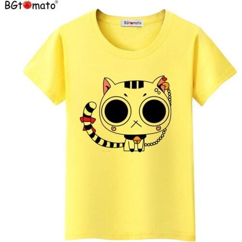 BGtomato Lovely cat t-shirts Hot sale original brand cat tops short sleeve casual shirts summer cool tees cheap sale