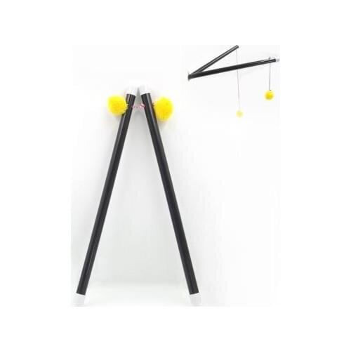 Chinese Sticks (Jumbo Size with yellow ball) - Silk and Cane Magic, Magic Trick,Stage Magic prop, Accessories