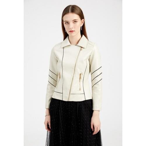 Faux Leather Women Casual Solid Color PU Loose Motorcycle Jackets Female Streetwear Oversized Coat Korean Chic New Spring Autumn