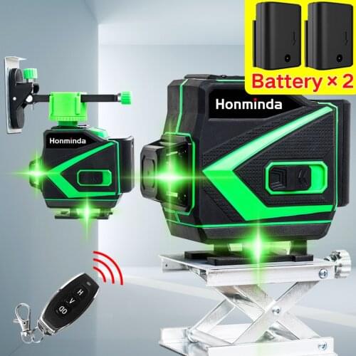 12 Lines Green Laser Level 360 Horizontal And Vertical Cross Lines With Auto Self-Leveling super powerful Indoors and Outdoors