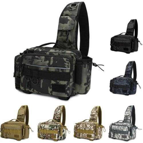 Multifunctional One-Shoulder Diagonal Bag Waist Bag Bait Bag Fishing Tackle Bag Practical Storage Fishing Bag Fishing Equipment