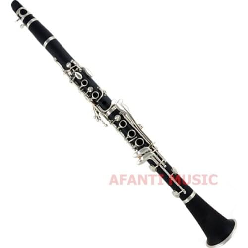 Afanti Music Falling Tune B / Hard Rubber / Nickel button Clarinet