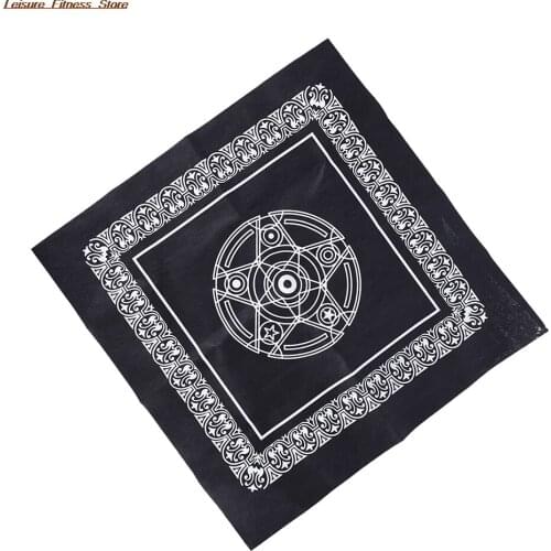 Non-woven Pentacle Tarot Game Playing Cards Tablecloth Board Game Textiles Tarots Table Cover 49*49 cm
