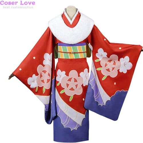 Maid Dragon Tohru New Year Kimono Cosplay Costume Carnival Halloween Christmas clothing