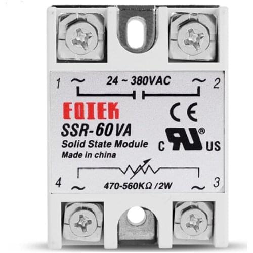 60VA Single Phase Solid State Relay Voltage Regulator SSR Shift Module Volt Regulator Fully Isolated Resistance