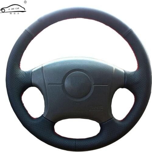 Genuine Leather car steering wheel Cover for 2004-2011 Hyundai Elantra Old Elantra/dedicated Steering-Wheel Handlebar Braid