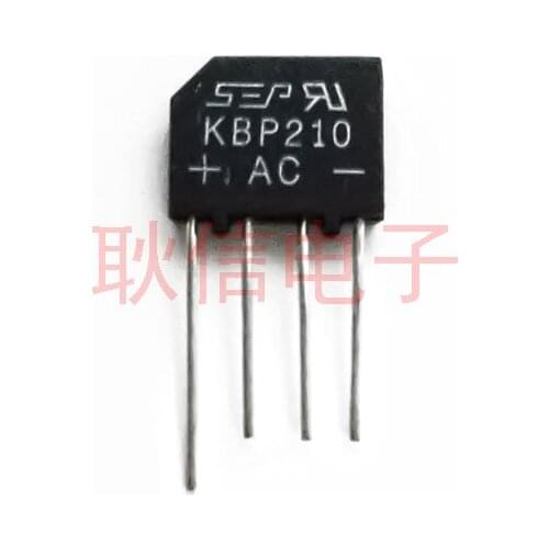50PCS/LOT KBP210 flat bridge rectifier bridge 2A 1000V generation RS207