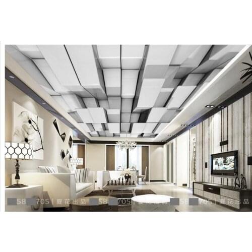 Custom photo wallpapers 3d ceiling wallpaper zenith murals beauty type 3 d cube condole top fashion wall papers for living room