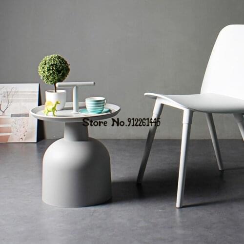 Simple Tea Table Ins Wind Creative Tea Table Nordic Net Red Balcony Tea Table Outdoor Portable Small Round Table Sofa Side Table
