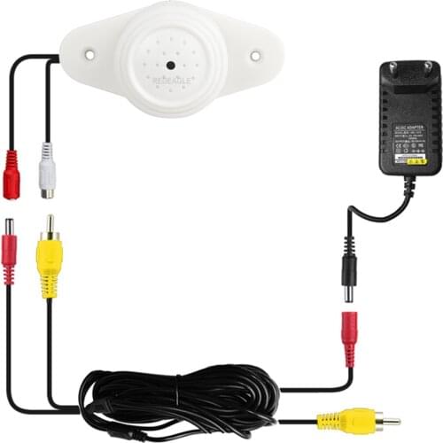 REDEAGLE Adjustable CCTV Microphone Sound Audio Pick Up Device with 12V 1A Power Adapter + 10M RCA Cable