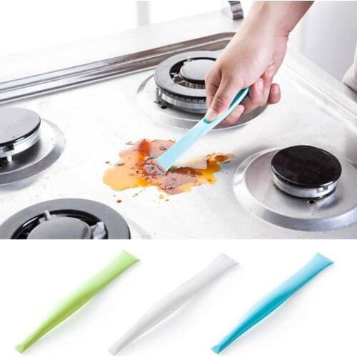 Kitchen Bathroom Stove Dirt Decontamination Scraper Opener Cleaning Scraper 18*2.5cm Randomly Color