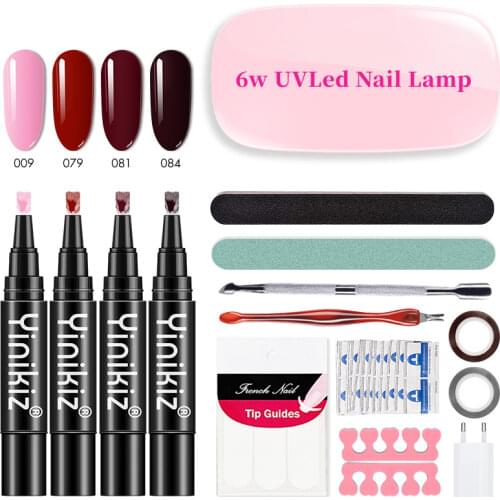 Yinikiz 25pcs/pack 3 In 1UV Gel Lacquer Nails Tools Set Uv Nail Gel Polish Pens Nail Art Manicure Pen Nails Tools Dropship