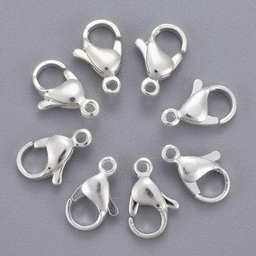 10pcs Stainless Steel Lobster Clasps for Bracelets Necklaces Hooks Chain Accessories Jewelry Making Components DIY