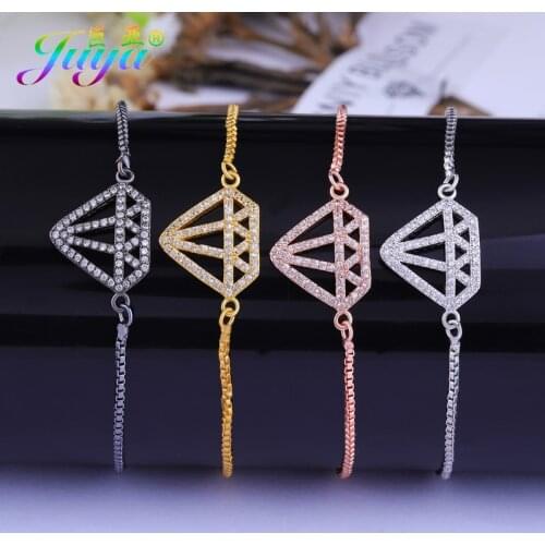 Ali Moda Dropshipping Women Trendy Bracelets Gold//Rose/Black Cubic Zirconia Bracelet For Wedding Gift Party Pulseira