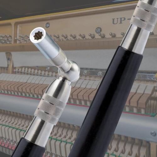 1pc Piano Tuning Hammer W/ Sandlewood Handle Piano Tuning Tool W/ Velvet Bag