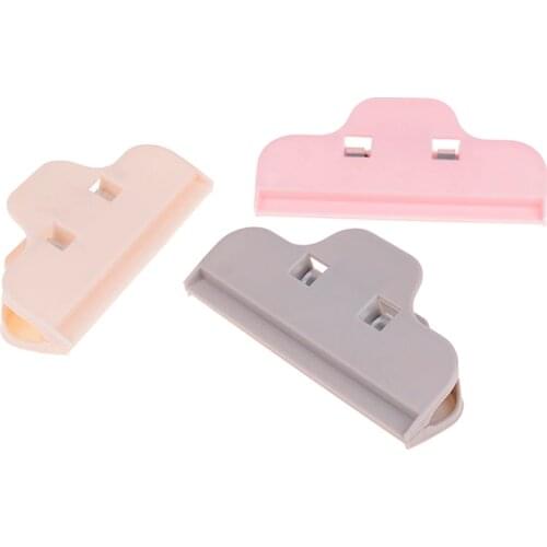 1PC Clip Plastic Paper Files Sealer Kitchen Food Storage Bag Sealer Home Clothespin Office Clamp Snack Seal Pocket Holder Random