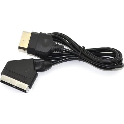 10 pcs High quality 1.8M Audio Video AV Scart Cable for Microsoft Xbox Console