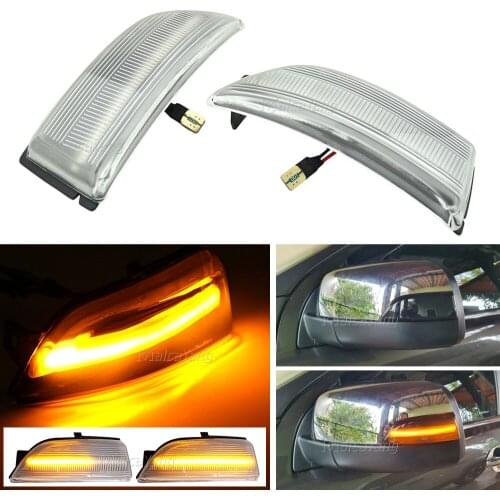2PCS For Ford Ranger T6 2012-2019 Raptor Wildtrak Everest LED Dynamic Turn Signal Rearview Mirror Sequential Indicator Light