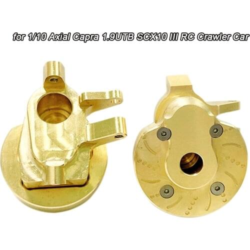 2pcs/lot Brass Steering Knuckle Cup Gear Cover Counterweight for 1/10 RC Crawler Car Axial Capra 1.9UTB SCX10 III Accessories
