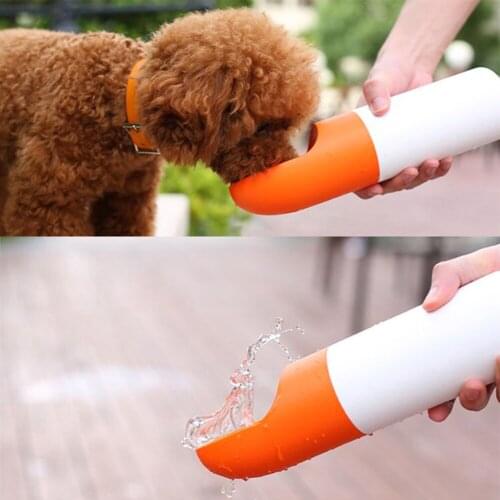 250ML Dog Drinking Bottle Portable Pet Water Fountain Travel Dog Water Bottle Puppy Cat Water Feeding Bowl Outdoor Pet Feeder