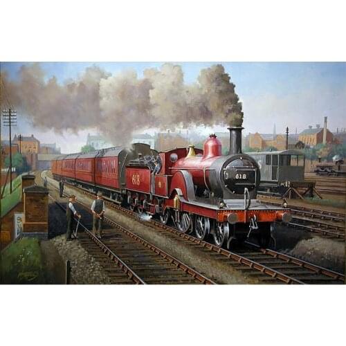 5D DIY Diamond Painting Train Landscape Cross Stitch Diamond Embroidery Sale Pasted Mosaic Painting Decoration Home