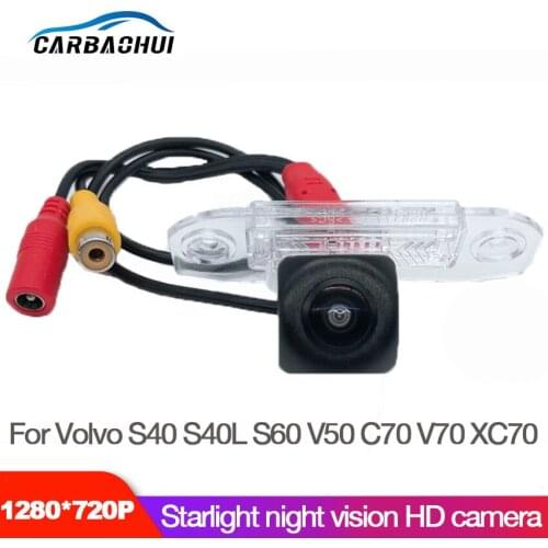 Car wireless Rear View Camera For Volvo S40 S40L V50 2005~2020 Fish Eyes Night Vision Waterproof Car Reversing Back Up Camera
