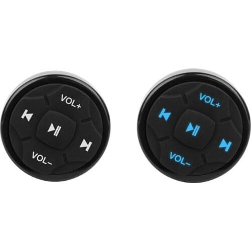 Universal Car Steering Wheel Wireless Bluetooth Remote Control Media Button X6HF