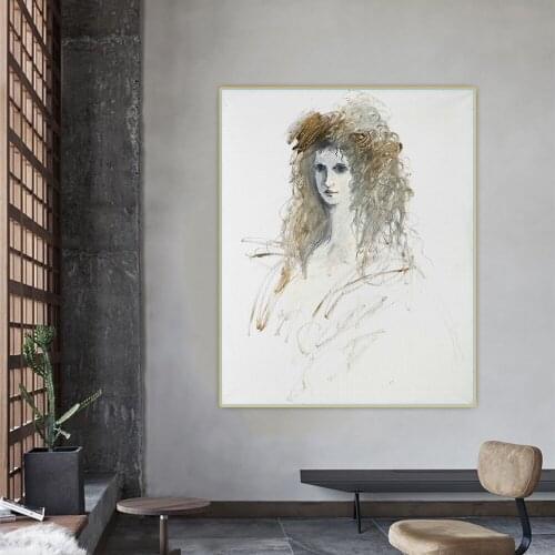 Citon Cy Twombly《Untitled(Woman)》Canvas Oil Painting Artwork Poster Picture Wall Background Decorations Home Living Room Decor