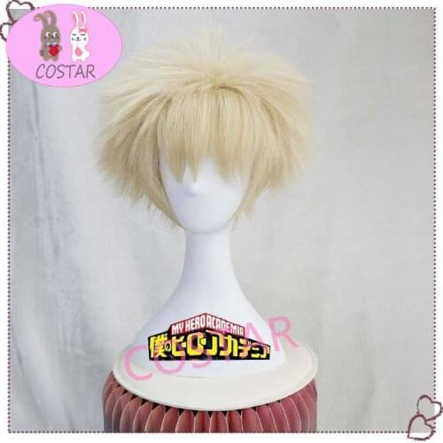 COSTAR Hot Anime My Hero Academia Bakugou Katsuki Cosplay Wig Dressup Accessories