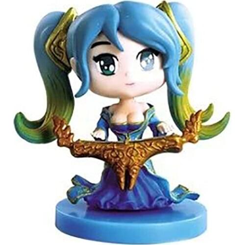 ELBCOS 2rd Maven of the Strings Sona Lulu Annie Lee Sin Ezreal 8cm/3" Action Figures Toys Model W/BOX
