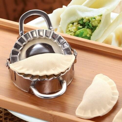 Stainless Steel Round/Flower Shaped Dumpling Mould Lazy Must-Ravioli Making Mold Mould Baking Tools Home Kitchen Dumpling Maker
