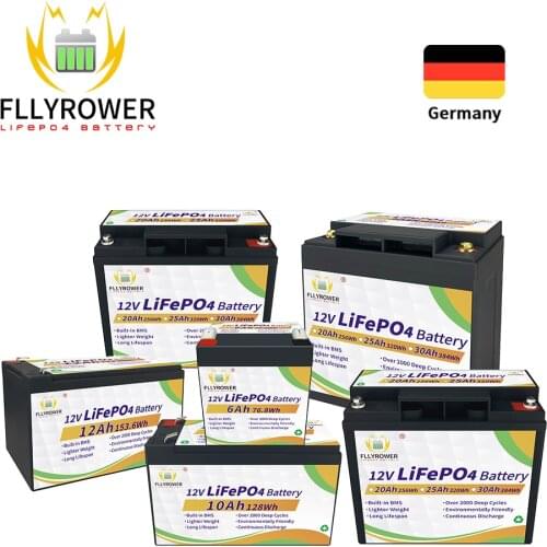 12V100Ah LiFePO4 Lithium Iron Phosphate Battery Built-in BMS For Golf Cart Solar Energy Storage Deep Cycles For RV Campers Car