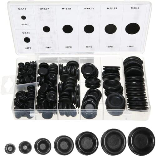 170pcs Black Rubber Grommet Firewall Hole Plug Set Car Electrical Wire Gasket Kit Mayitr Hardware Tool For Valve Pump Water Pipe