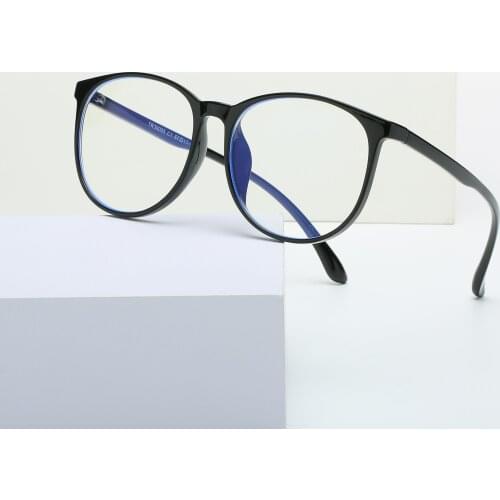 Anti-blue Light Glasses Frame for Women Round Blue Light Blocking Glasses Retro Eyeglasses Tr90 Female Computer Glasses UV400