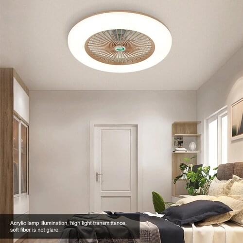 36W LED Ceiling Fan with Lighting Adjustable Wind Speed with Remote Control Modern LED Ceiling Light for Bedroom Living Room