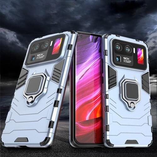 Case for Mi 11 Ultra Armor Metal Ring Bracket Shockproof Cover For Xiaomi Mi11 Lite Pro 5G