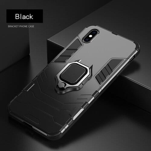Shockproof Armor Case For iPhone XR iPhone X Xs Xs Max Stand Holder Car Ring Phone Cover for iPhone 6 6S 6PLUS 7 8 plus