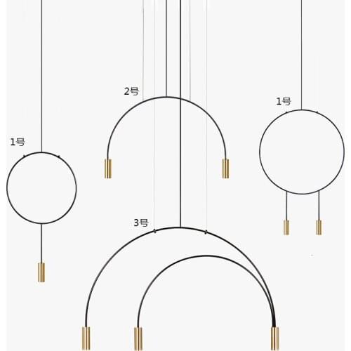 Luxury Metal Branch Golden Pendant Light Surface Mounted Nordic Postmodern Style Hanging Lamp Living Room LED