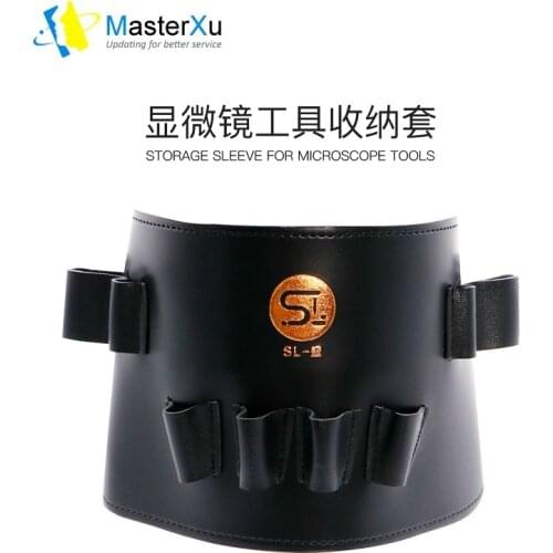 MaterXu WYLIE Storage Sleeve for Microscope Tools Microsoldering Tool Container Belt for Screwdriver Tweezer UV Mask Flux etc
